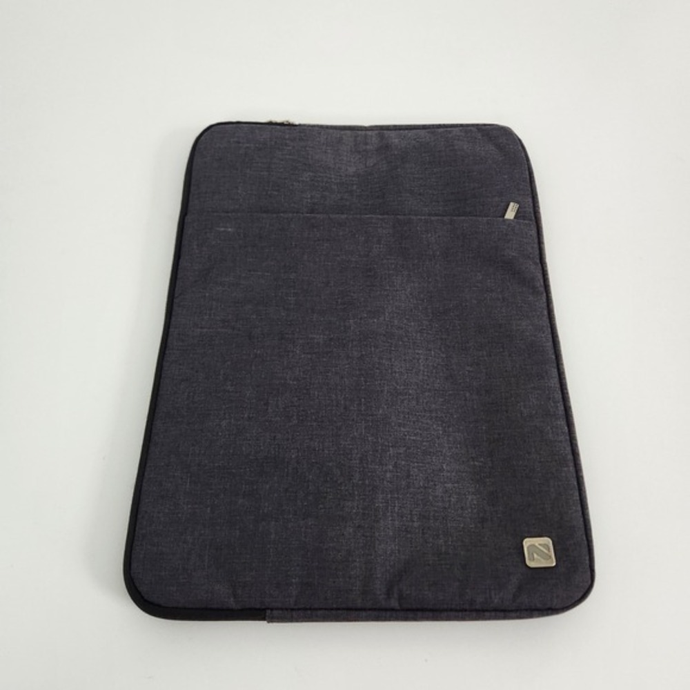 NIDOO 15.6 Inch Laptop Sleeve Case Charcoal Gray Water‎ Resistant Canvas